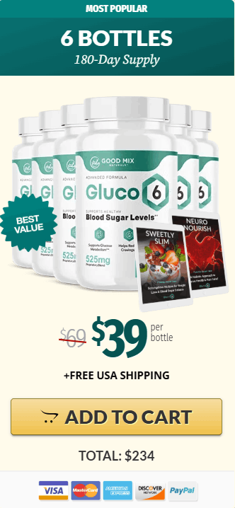 GLUCO6  price 6 bottle